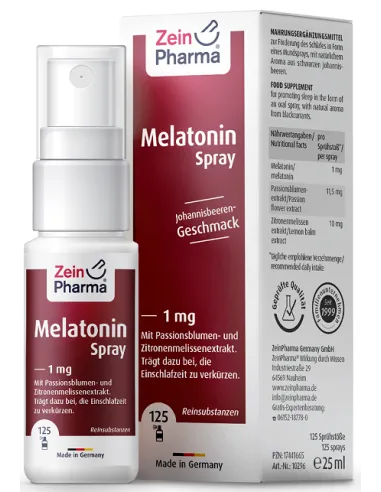 BodyNutrition | Melatonin Spray 1mg (25 ml) Zein Pharma