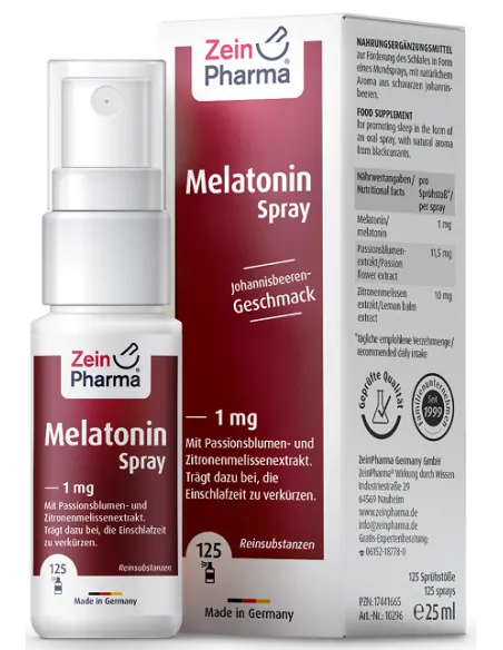 BodyNutrition | Melatonin Spray 1mg (25 ml) Zein Pharma