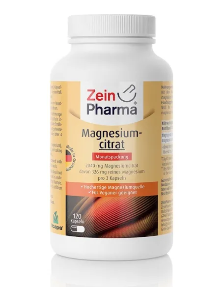 BodyNutrition | Magnesium Citrate 680mg (120 caps) Zein Pharma