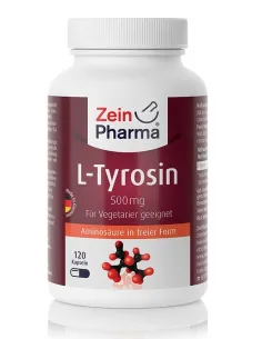 L-Tyrosine 500mg (120 caps) de Zein Pharma | Body Nutrition (FR)
