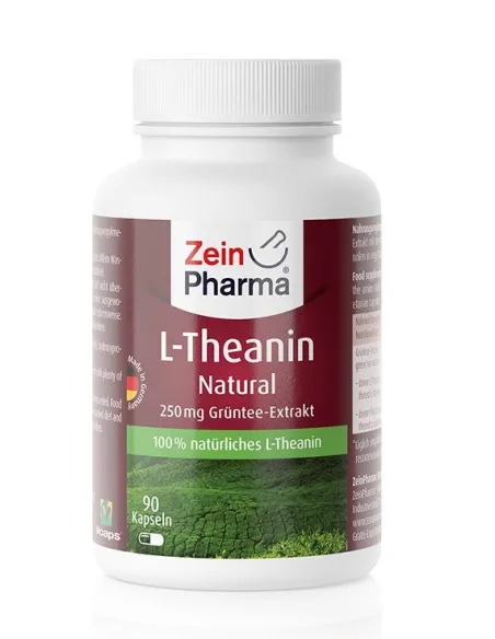 L-Theanin Natural 250mg (90 caps) de Zein Pharma | Body Nutrition (FR)