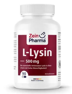 L-Lysine 500mg (90 vcaps) by Zein Pharma | Body Nutrition (EN)