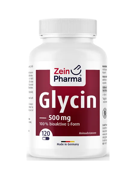 L-Glycine 500mg (120 caps) de Zein Pharma | Body Nutrition (FR)