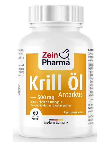 Zein Pharma Krill Oil Antarctic 500mg (60 caps) | Body Nutrition (ES)