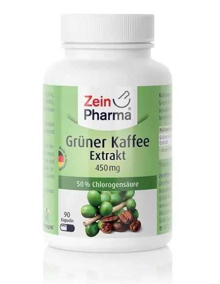 Green Coffee Extract 450mg (90 caps) de Zein Pharma | Body Nutrition (FR)