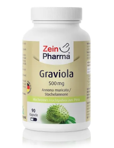 Zein Pharma Graviola 500mg (90 caps) | Body Nutrition (ES)