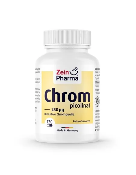 BodyNutrition | Chromium Picolinate 250mcg (120 caps) Zein Pharma
