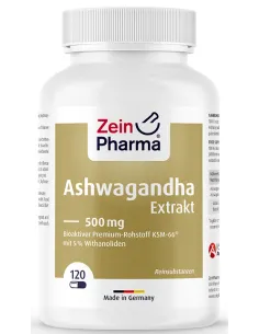 Zein Pharma Extracto de Ashwagandha 500mg (120 cáps.