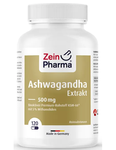 BodyNutrition | Estratto di Ashwagandha 500 mg (120 capsule) Zein Pharma