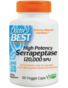 Doctor s Best Serrapeptase (90 vcaps) | Body Nutrition (ES)