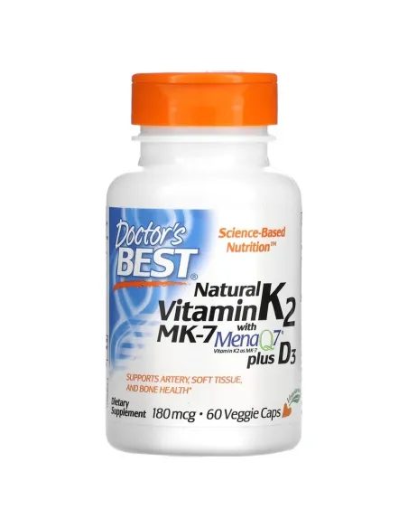 BodyNutrition | Natural Vitamin K2 MK7 with MenaQ7 plus D3 Doctor s Best