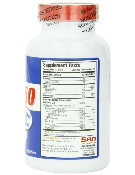 Pure CLA 1250 90 sofgels von San | Body Nutrition (DE)