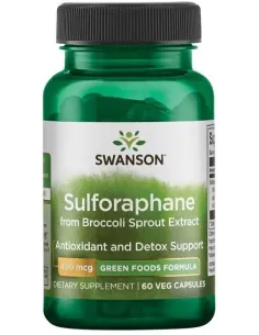 Sulforaphane de l'extrait de germes de brocoli 400mcg de Swanson | Body Nutrition (FR)