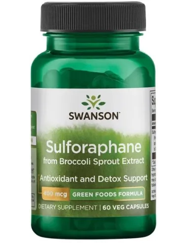 Sulforaphane from Broccoli Sprout Extract 400mcg by Swanson | Body Nutrition (EN)