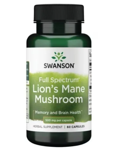 Lion's Mane Mushroom 500mg Full Spectrum von Swanson | Body Nutrition (DE)
