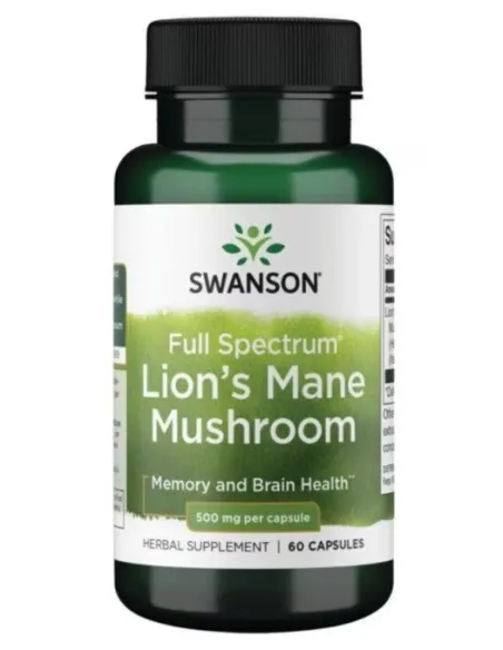 Lion's Mane Mushroom 500mg Full Spectrum von Swanson | Body Nutrition (DE)