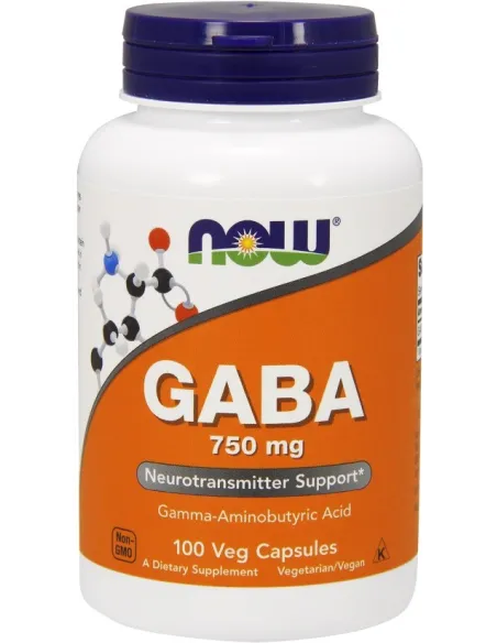 BodyNutrition | GABA 750mg (100 vcaps) NOW Foods