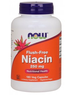 Niacin Flush-Free 250mg (180 vcaps) von NOW Foods | Body Nutrition (DE)