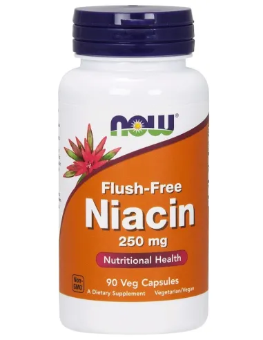 NOW Foods Niacin Flush-Free 250mg (90 vcaps) | Body Nutrition (ES)