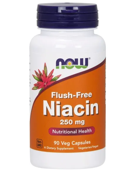 NOW Foods Niacin Flush-Free 250mg (90 vcaps) | Body Nutrition (ES)