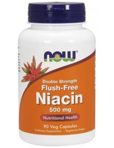 Niacin Flush-Free 500mg (90 vcaps) von NOW Foods | Body Nutrition (DE)