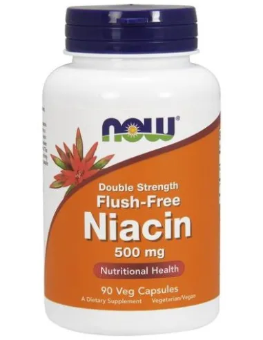 NOW Foods Niacin Flush-Free 500mg (90 vcaps) | Body Nutrition (ES)