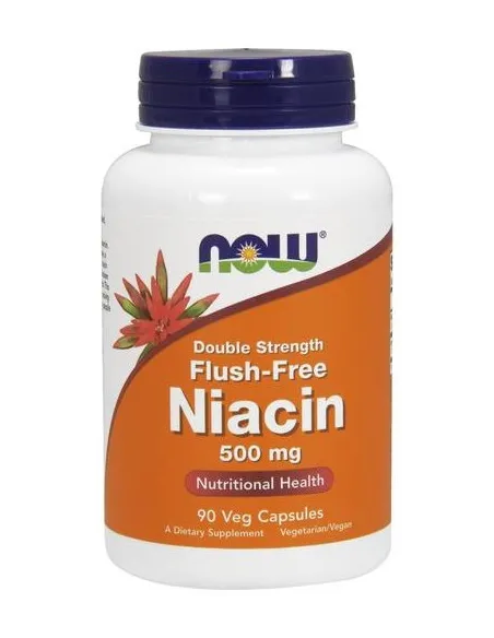 NOW Foods Niacin Flush-Free 500mg (90 vcaps) | Body Nutrition (ES)
