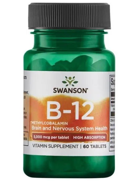 BodyNutrition | Vitamin B-12 Methylcobalamin 5000mcg High Absorption Swanson