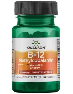 BodyNutrition | Vitamin B-12 Methylcobalamin 2500mcg Cherry Swanson