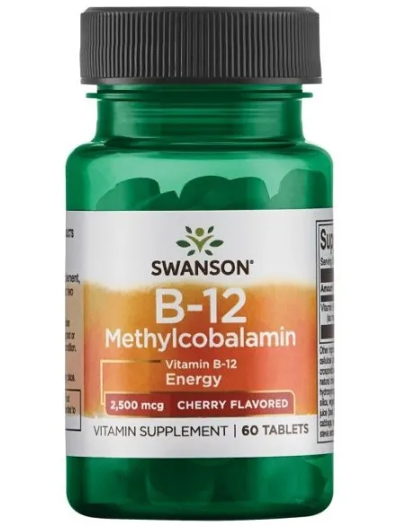 Swanson Vitamin B-12 Methylcobalamin 2500mcg Cherry | Body Nutrition (ES)