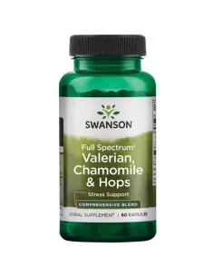 Valerian Chamomile & Hops Full Spectrum von Swanson | Body Nutrition (DE)