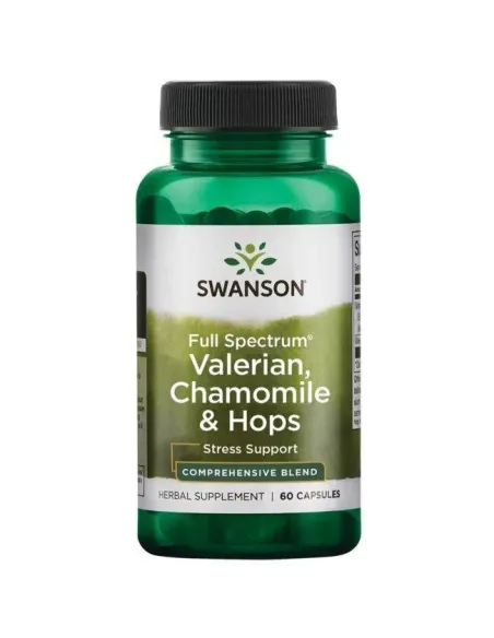 Valerian Chamomile & Hops Full Spectrum von Swanson | Body Nutrition (DE)