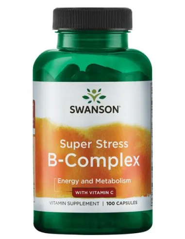Super Stress B-Complex with Vitamin C by Swanson | Body Nutrition (EN)