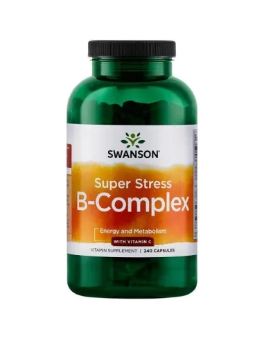 Super Stress B-Complex with Vitamin C by Swanson | Body Nutrition (EN)