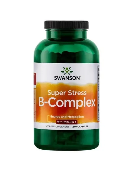 Super Stress B-Complex with Vitamin C by Swanson | Body Nutrition (EN)