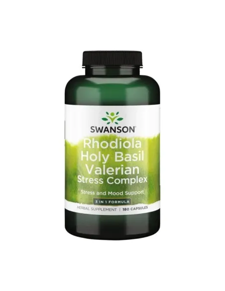Swanson Rhodiola Holy Basil Valerian Stress Complex | Body Nutrition (ES)