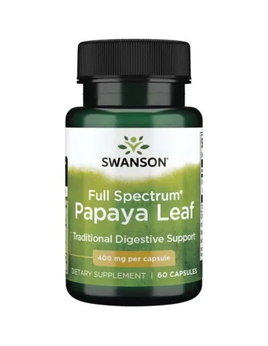 BodyNutrition | Papaya Leaf 400mg Full Spectrum Swanson