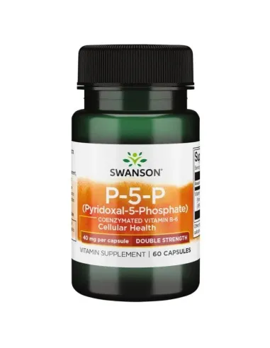 P-5-P (Pyridoxal-5-Phosphate) Coenzymated Vitamin B6 40mg by Swanson | Body Nutrition (EN)