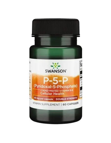 P-5-P (Pyridoxal-5-Phosphate) Coenzymated Vitamin B6 40mg by Swanson | Body Nutrition (EN)