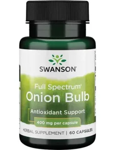 Swanson Onion Bulb 400mg Full Spectrum | Body Nutrition (ES)