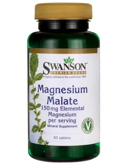 Magnesium Malate 150mg Elemental Magnesium by Swanson | Body Nutrition (EN)