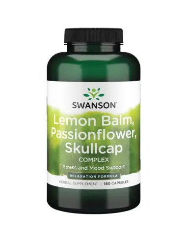 BodyNutrition | Lemon Balm Passionflower Skullcap Complex Swanson
