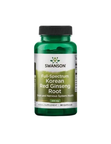 Korean Red Ginseng Root 400mg Full Spectrum de Swanson | Body Nutrition (FR)