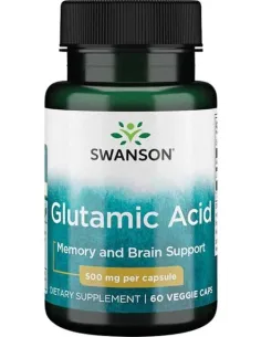 Glutamic Acid 500mg de Swanson | Body Nutrition (FR)