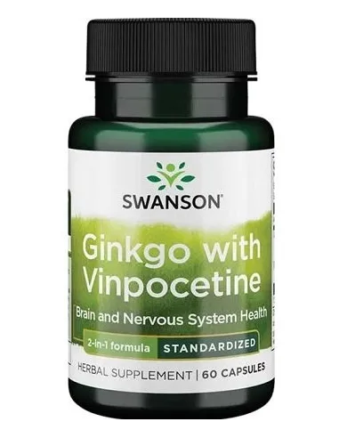 Ginkgo with Vinpocetine Standardized de Swanson | Body Nutrition (FR)