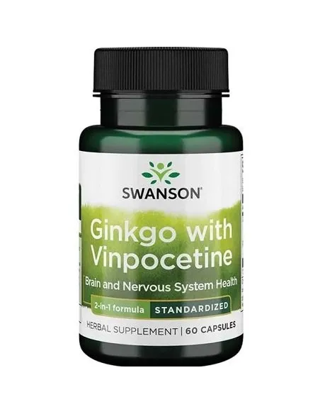 Ginkgo with Vinpocetine Standardized de Swanson | Body Nutrition (FR)
