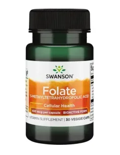 BodyNutrition | Folate (5-Methyltetrahydrofolic Acid) Swanson
