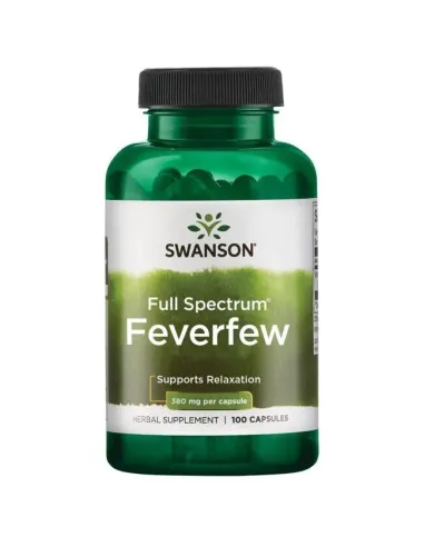 Feverfew 380mg Full Spectrum de Swanson | Body Nutrition (FR)