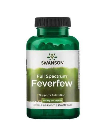 Feverfew 380mg Full Spectrum de Swanson | Body Nutrition (FR)