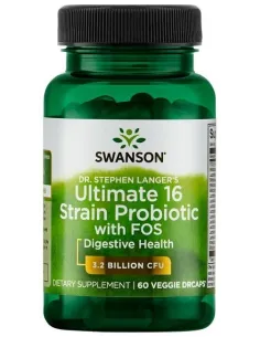 BodyNutrition | Dr. Stephen Langer's Ultimate 16 Strain Probiotic with FOS 3.2 Billion CFU Swanson